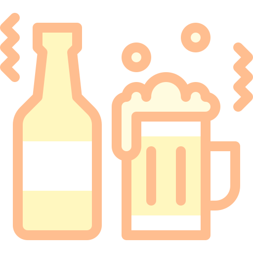 맥주 Detailed color Lineal color icon