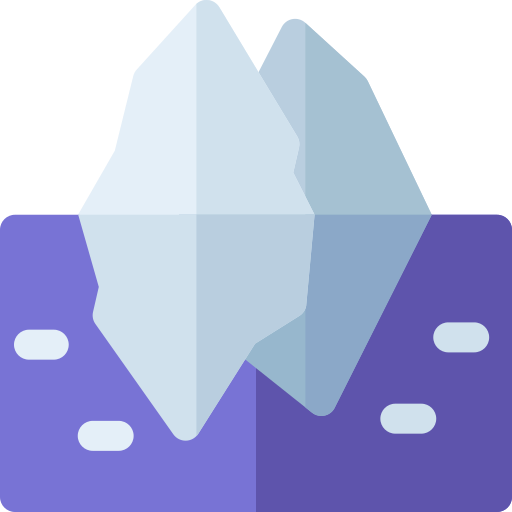 iceberg Basic Rounded Flat Icône