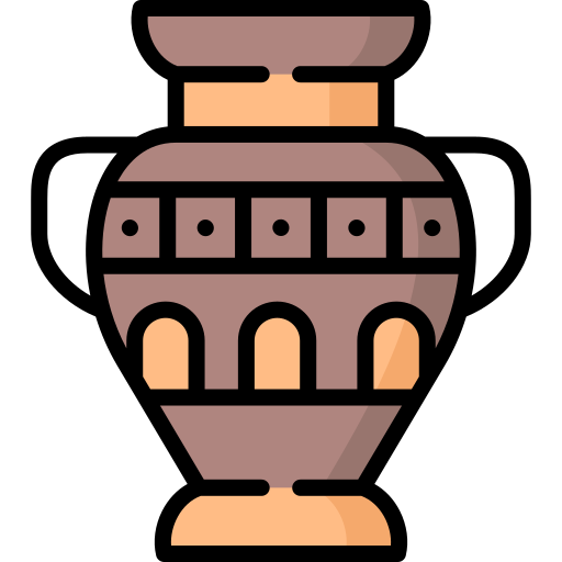 Ancient jar Special Lineal color icon