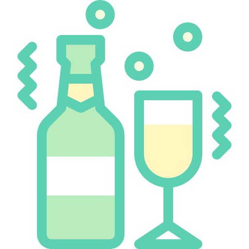 シャンパン Detailed color Lineal color icon