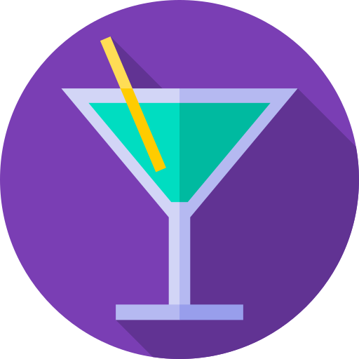 cocktail Flat Circular Flat icona