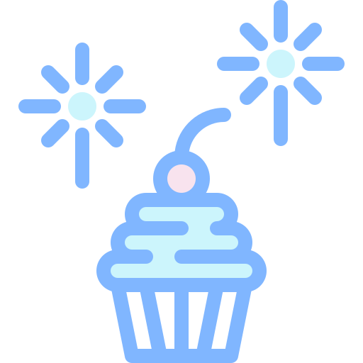 cupcake Detailed color Lineal color icon