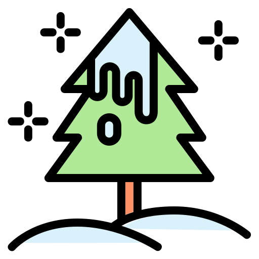 Pine tree Generic Outline Color icon