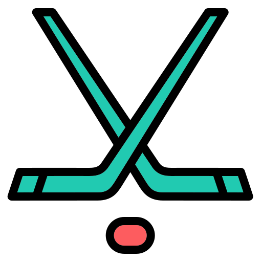 kije hokejowe Generic Outline Color ikona