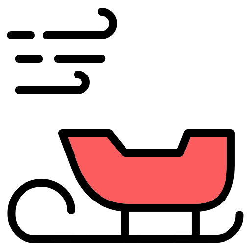 썰매 Generic Outline Color icon