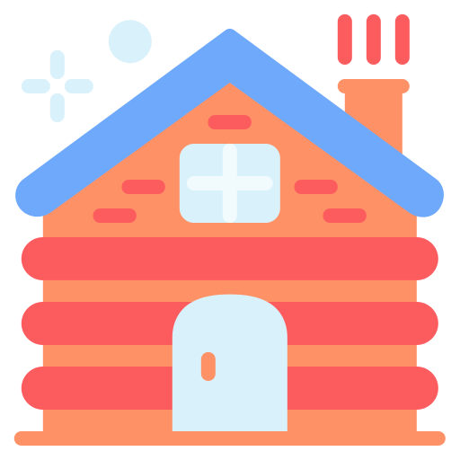 casa de madera Generic Flat icono