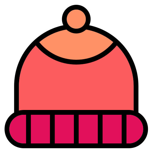 冬用の帽子 Generic Outline Color icon