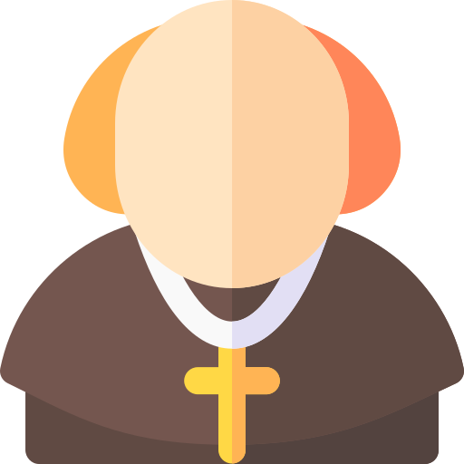 Priest Basic Rounded Flat icon