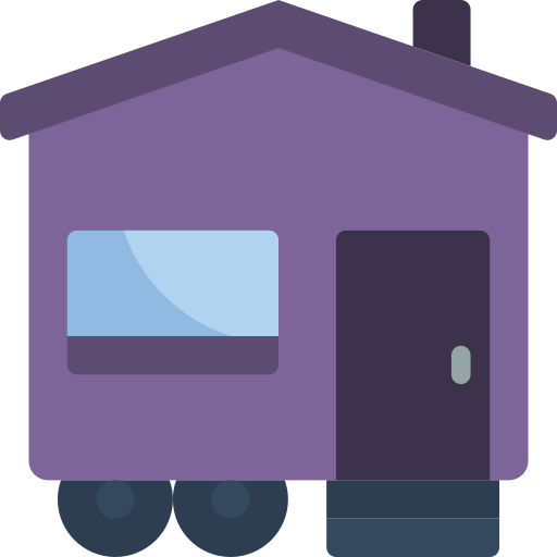 Mobile home Basic Miscellany Flat icon