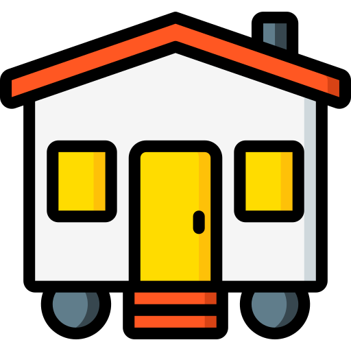Mobile home Basic Miscellany Lineal Color icon