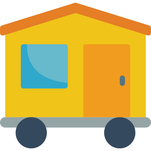 Mobile home Basic Miscellany Flat icon