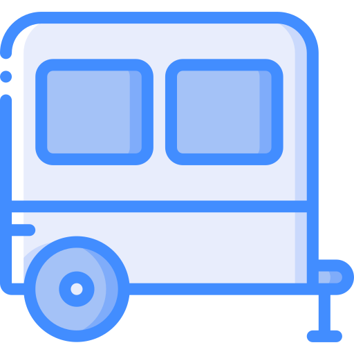 Mobile home Basic Miscellany Blue icon