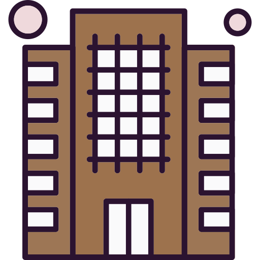 edificio per uffici Generic Outline Color icona