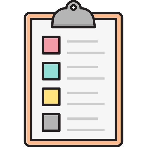 Clipboard Vector Stall Lineal Color icon