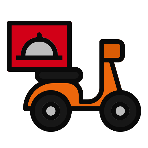 Food delivery Andinur Lineal color icon