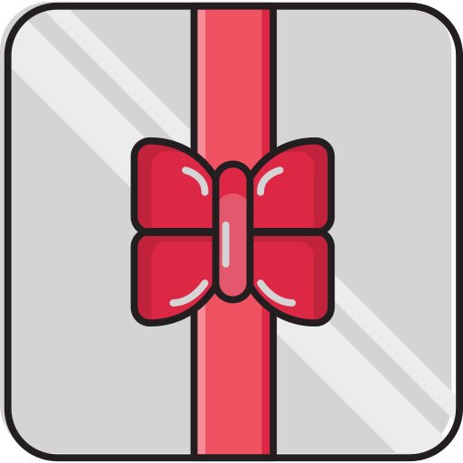 Gift Vector Stall Lineal Color icon