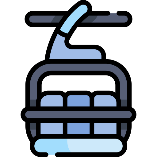 Chairlift Kawaii Lineal color icon