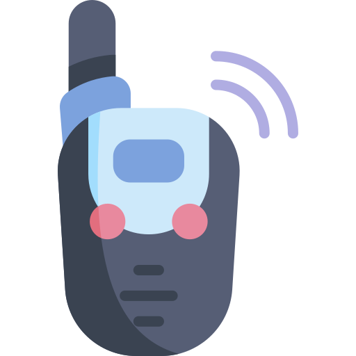 walkie talkie Kawaii Flat icono