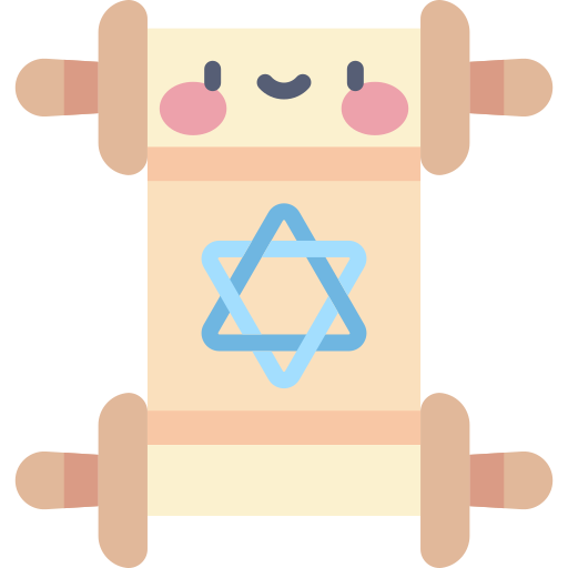 Torah Kawaii Flat icon