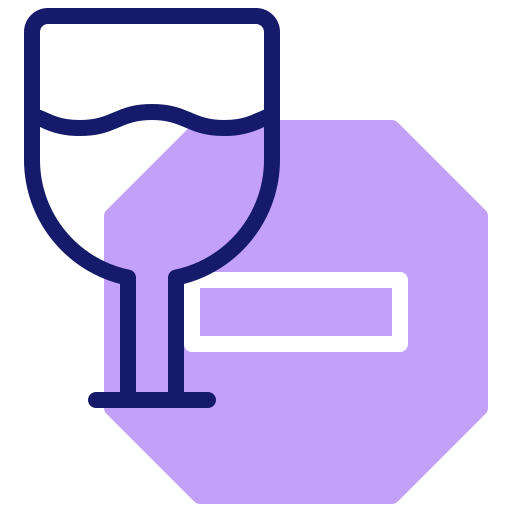 zakaz alkoholu Inipagistudio Lineal Color ikona