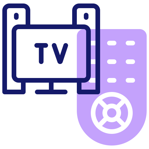pantalla de televisión Inipagistudio Lineal Color icono