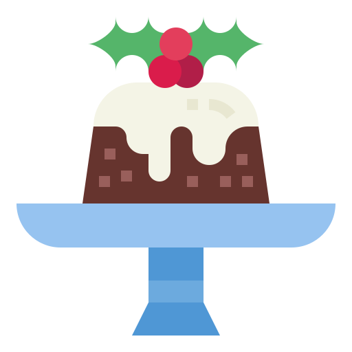 Рождественский десерт Smalllikeart Flat иконка