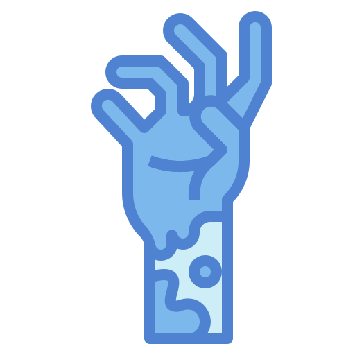 Hand Generic Blue icon