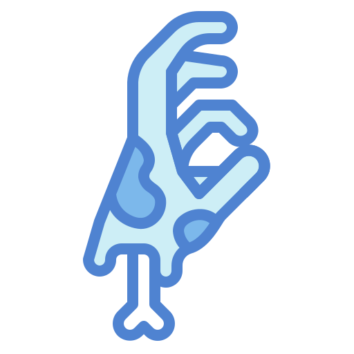 hand Generic Blue icon