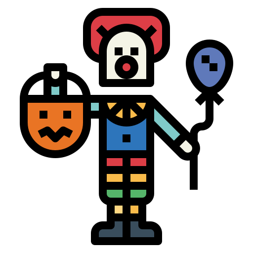 Clown Smalllikeart Lineal Color icon