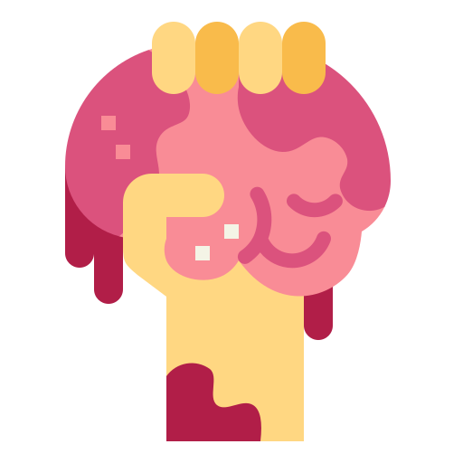 뇌 Smalllikeart Flat icon