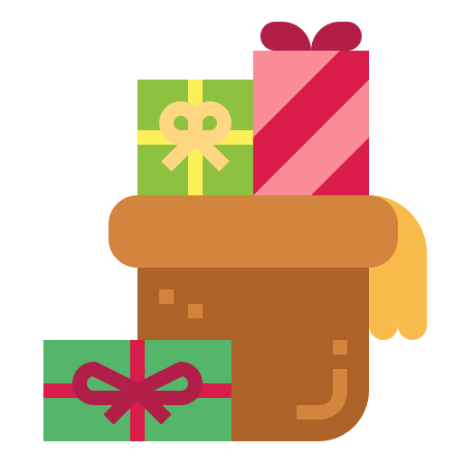 weihnachtstasche Smalllikeart Flat icon