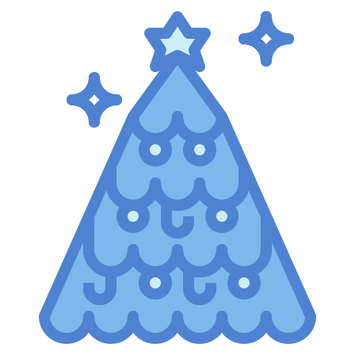 クリスマスツリー Generic Blue icon