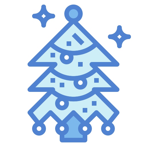 크리스마스 트리 Generic Blue icon