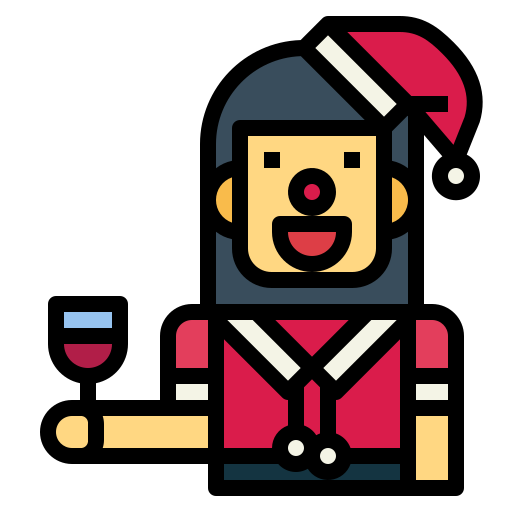クリスマスパーティー Smalllikeart Lineal Color icon