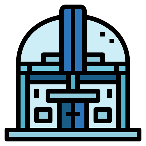 Observatory Smalllikeart Lineal Color icon