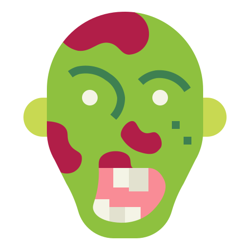 zombi Smalllikeart Flat icono