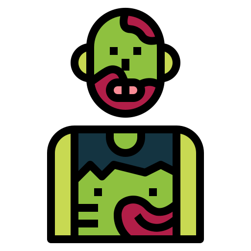 zombi Smalllikeart Lineal Color icono