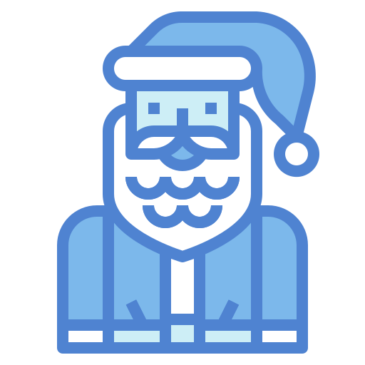kerstman Generic Blue icoon