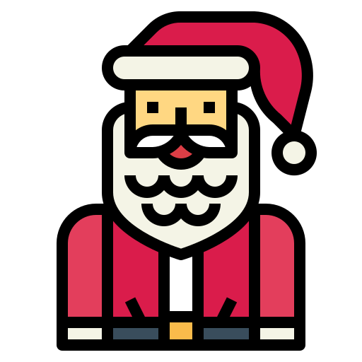 weihnachtsmann Smalllikeart Lineal Color icon