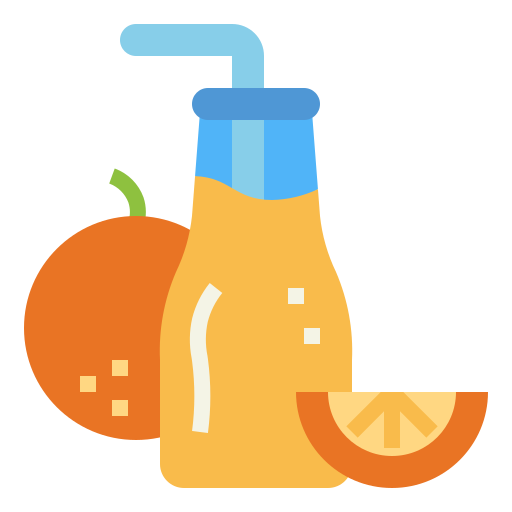 sinaasappelsap Smalllikeart Flat icoon
