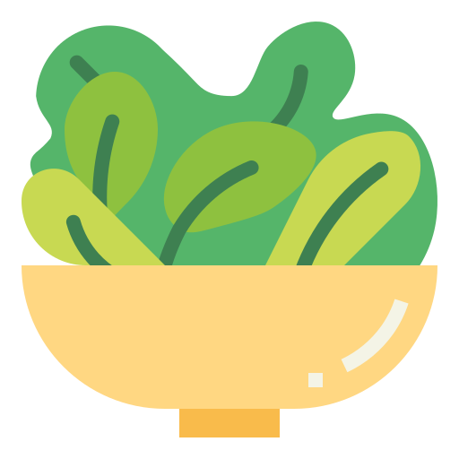 Salad Smalllikeart Flat icon