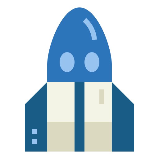 Spacecraft Smalllikeart Flat icon