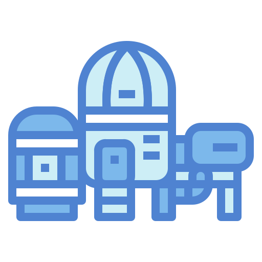 hábitat espacial inflable Generic Blue icono