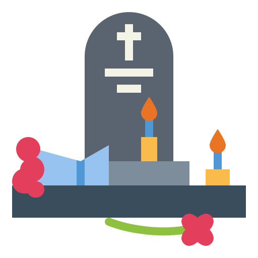 墓地 Smalllikeart Flat icon