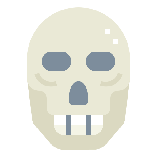 czaszka Smalllikeart Flat ikona