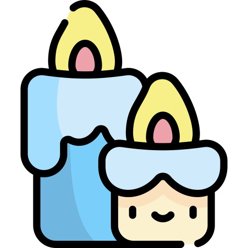 Candle Kawaii Lineal color icon