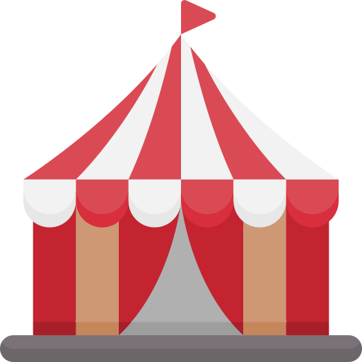 tenda de circo Special Flat Ícone