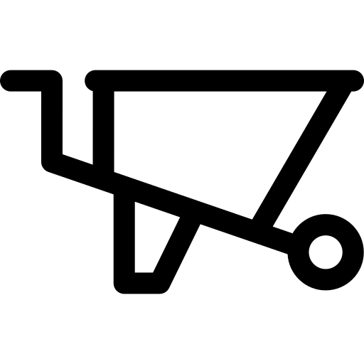 carriola Basic Rounded Lineal icona