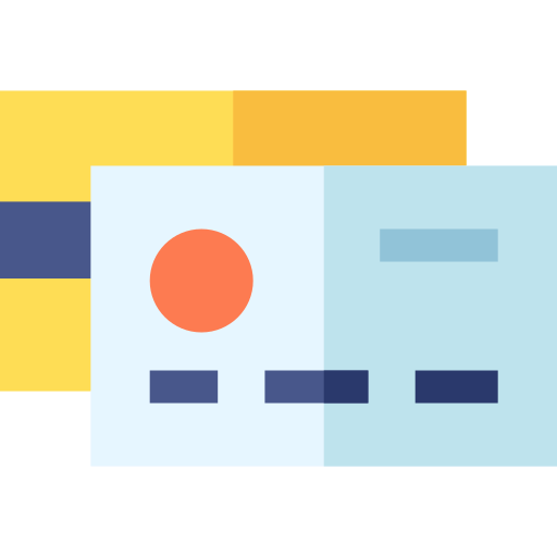 carte de crédit Basic Straight Flat Icône