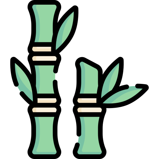 bambú Special Lineal color icono